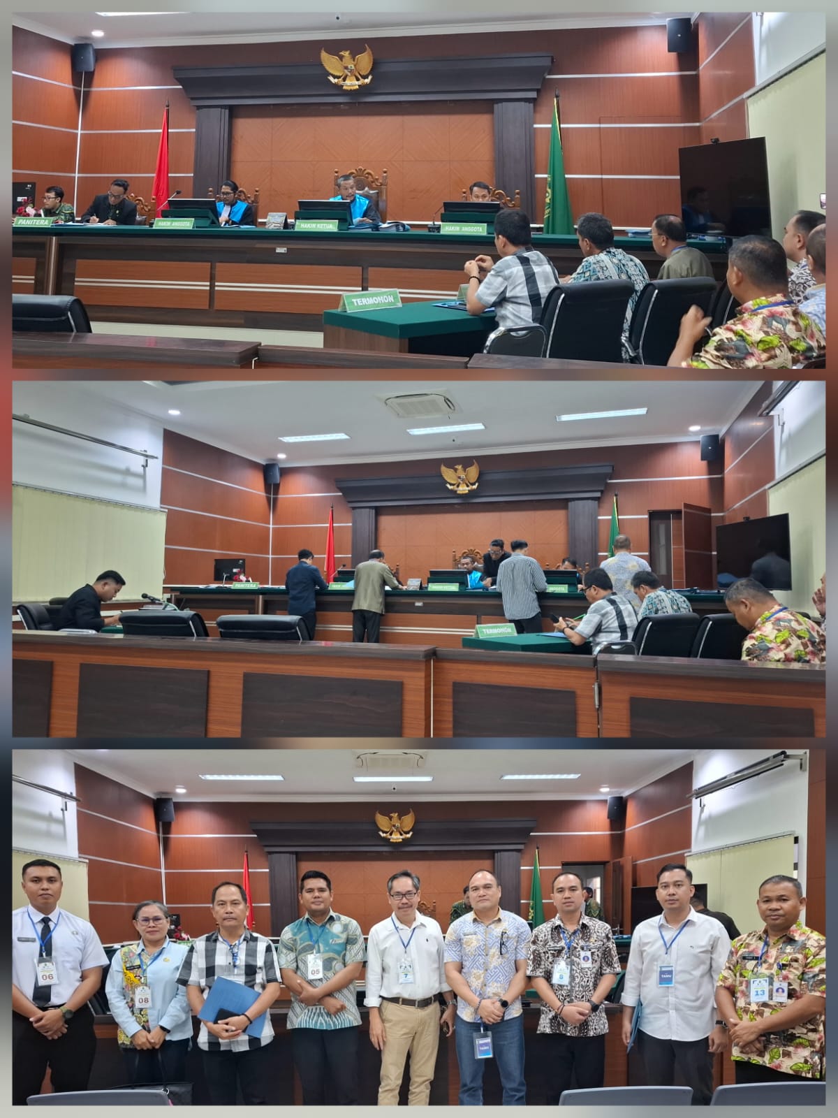 Pelaksanaan Sidang PTUN dengan Nomor Perkara 33/G/LH/2026/PTUN.MDO dengan agenda sidang Penambahan Bukti Surat dan pemeriksaan Saksi Fakta dari Penggugat. 