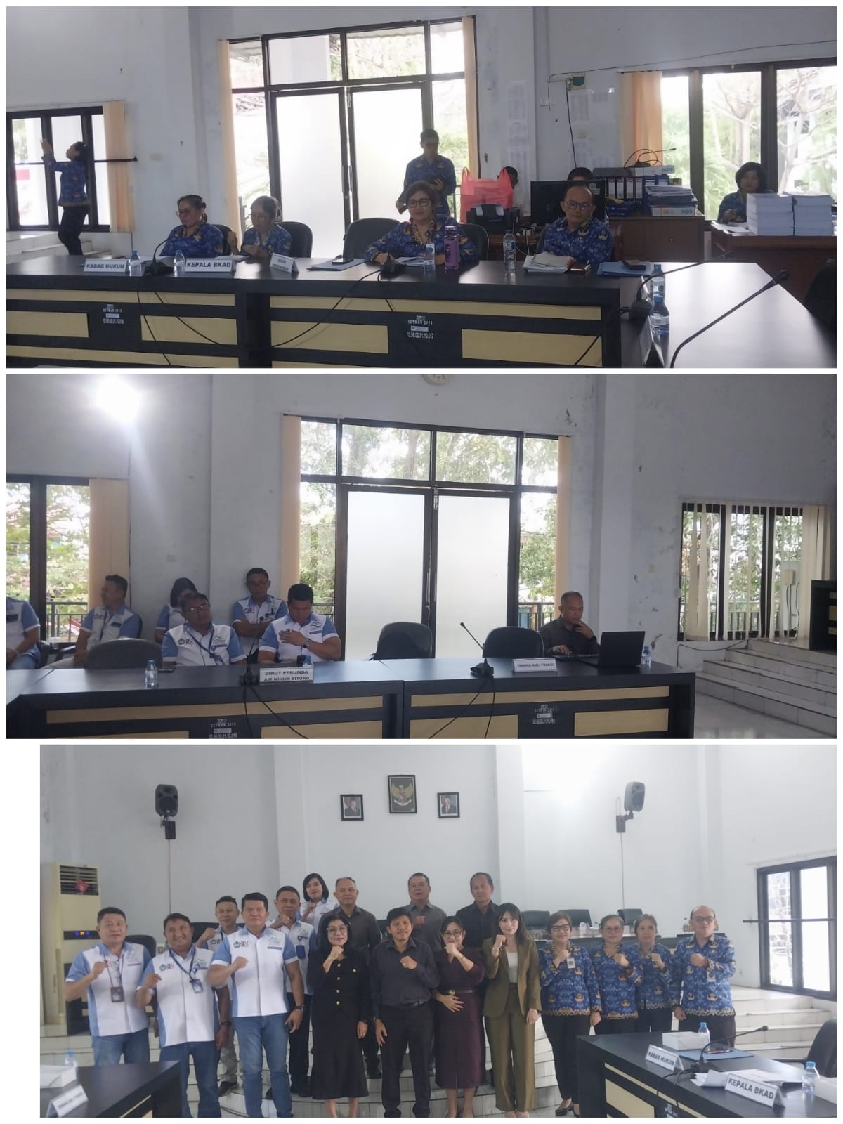 RAPAT PEMBAHASAN RANCANGAN PERATURAN DAERAH TENTANG PENYERTAAN MODAL KEPADA PERUMDA AIR MINUM DUASUDARA 
