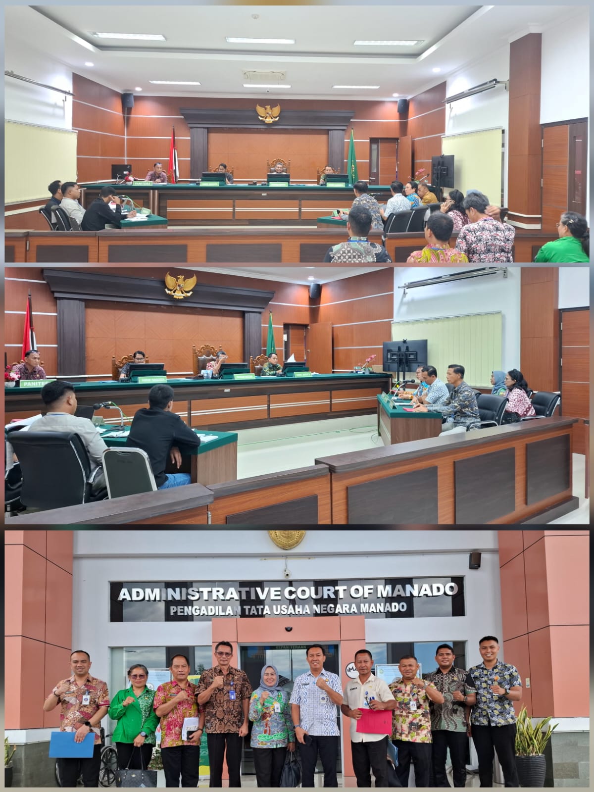 SIDANG DIPENGADILAN TATA USAHA NEGARA (PTUN) MANADO