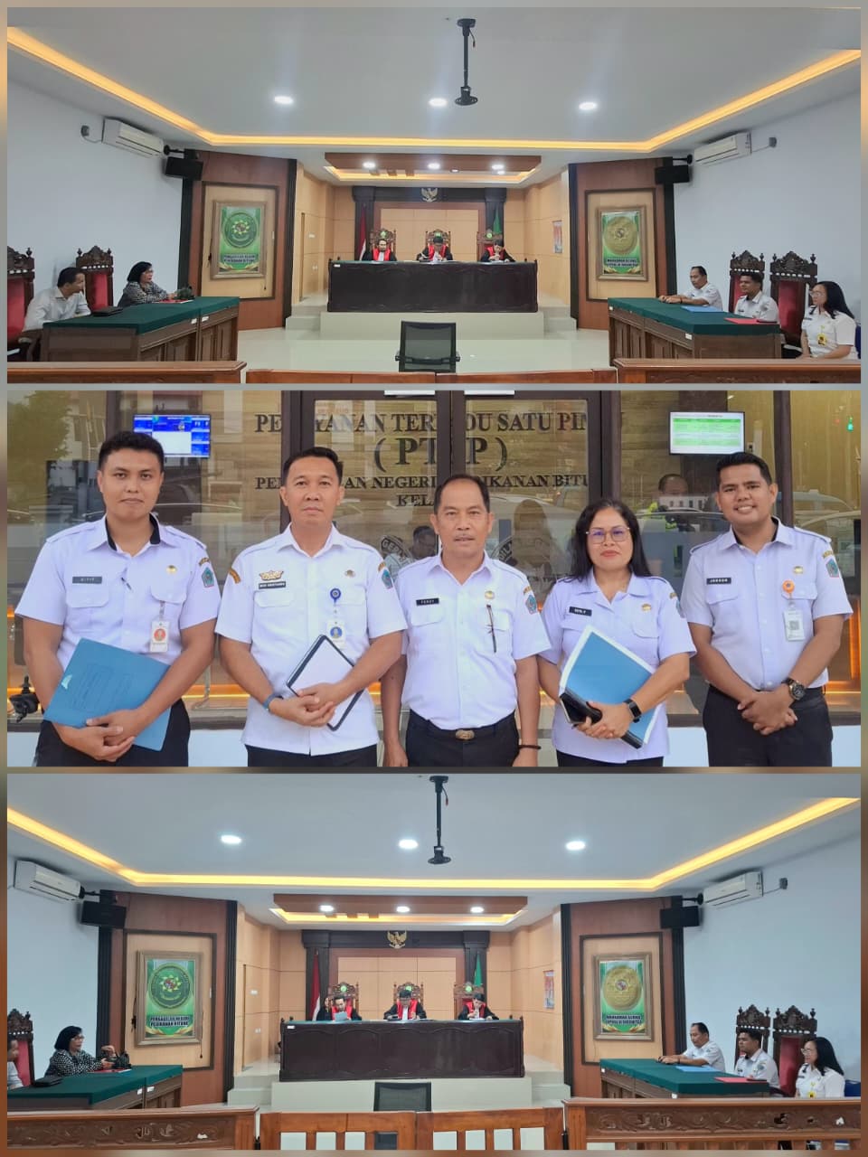 Pelaksanaan Sidang Perdata dengan agenda sidang pemanggilan para pihak bertempat di Pengadila Negeri Perikanan Kelas I B Kota Bitung