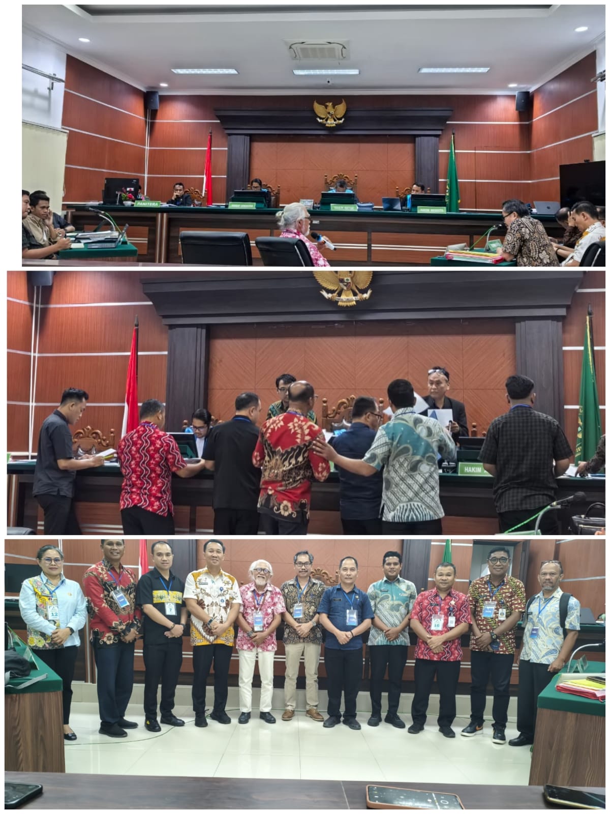 SIDANG PERKARA TATA USAHA NEGARA NOMOR 33/G/LH/2026/PTUN.MDO DI PENGADILAN TATA USAHA NEGARA MANADO DENGAN AGENDA PEMERIKSAAN SAKSI TERGUGAT II, III DAN IV SERTA PEMERIKSAAN AHLI TERGUGAT II INTERVENSI